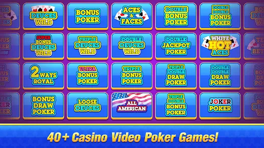 Video Poker Deuces Selvagens Captura de tela