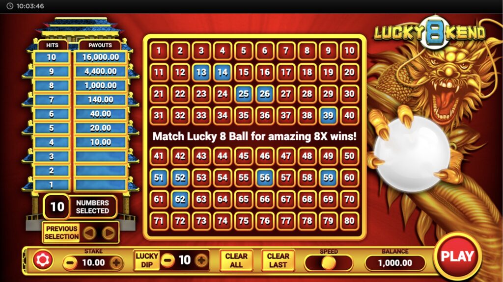 SzczÄ™Å›liwe automaty Lucky 8 Ball Zrzut ekranu