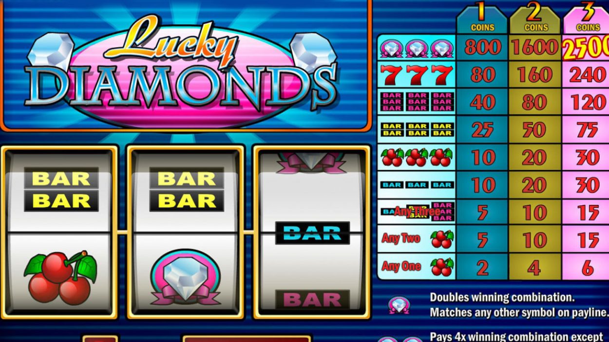 Lucky Diamonds Slots Скриншот