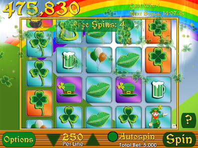 GlÃ¼ckliche Kleeblatt Spielautomaten Screenshot