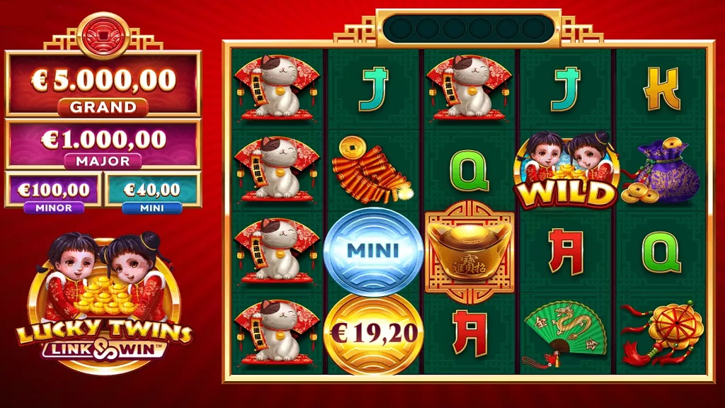 Lucky Twins serÃ­a un sitio web sobre casinos. Captura de pantalla
