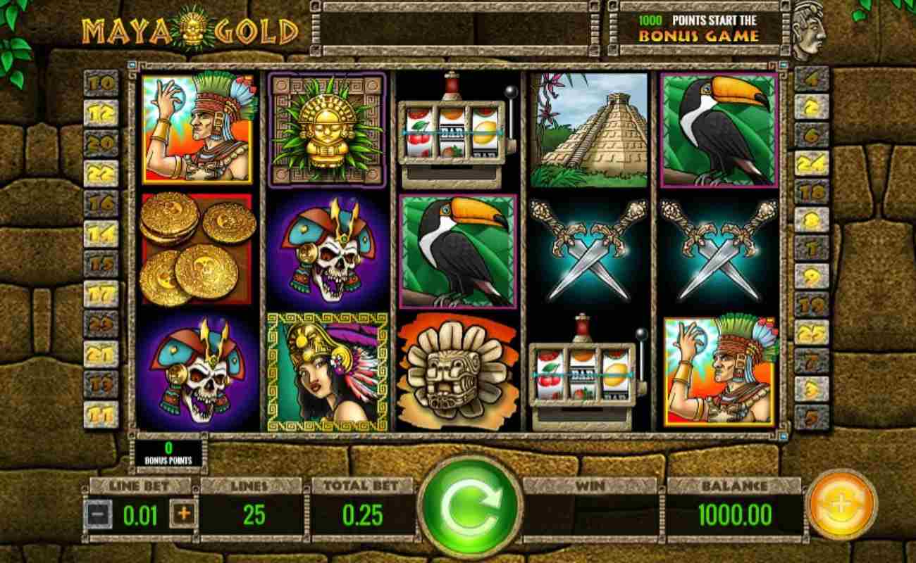 Maya Gold to polska strona internetowa poÅ›wiÄ™cona kasynom. Zrzut ekranu