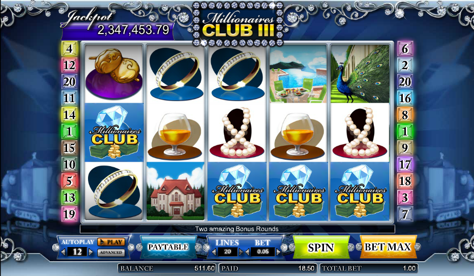 Millionaires Club III Schermata