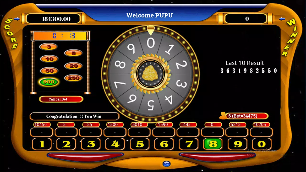 Mini Roulette Screenshot