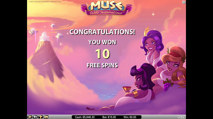 Muse Wild Inspiration Slots <=> Muse Wild Inspiratie Slots Screenshot