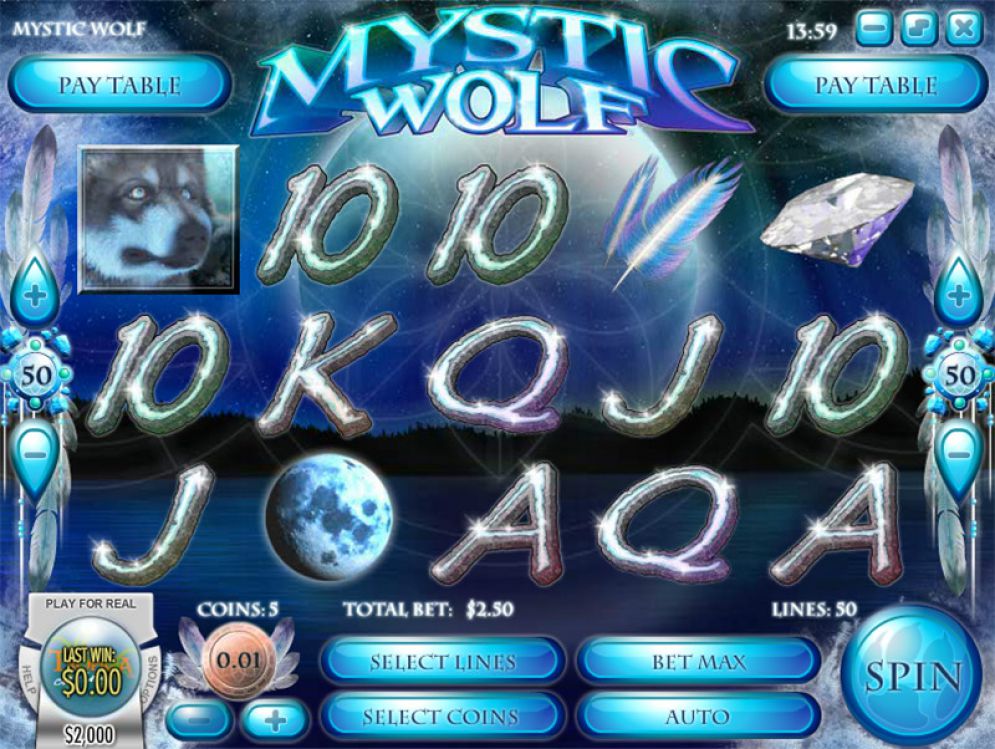 Mystieke Wolf gokkast Screenshot