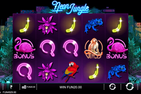 Neon Jungle Spielautomat Screenshot
