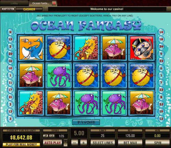 Ocean Fantasy Slots Zrzut ekranu