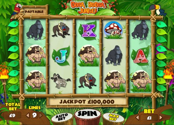 Ooga Booga Jungle Slot Screenshot