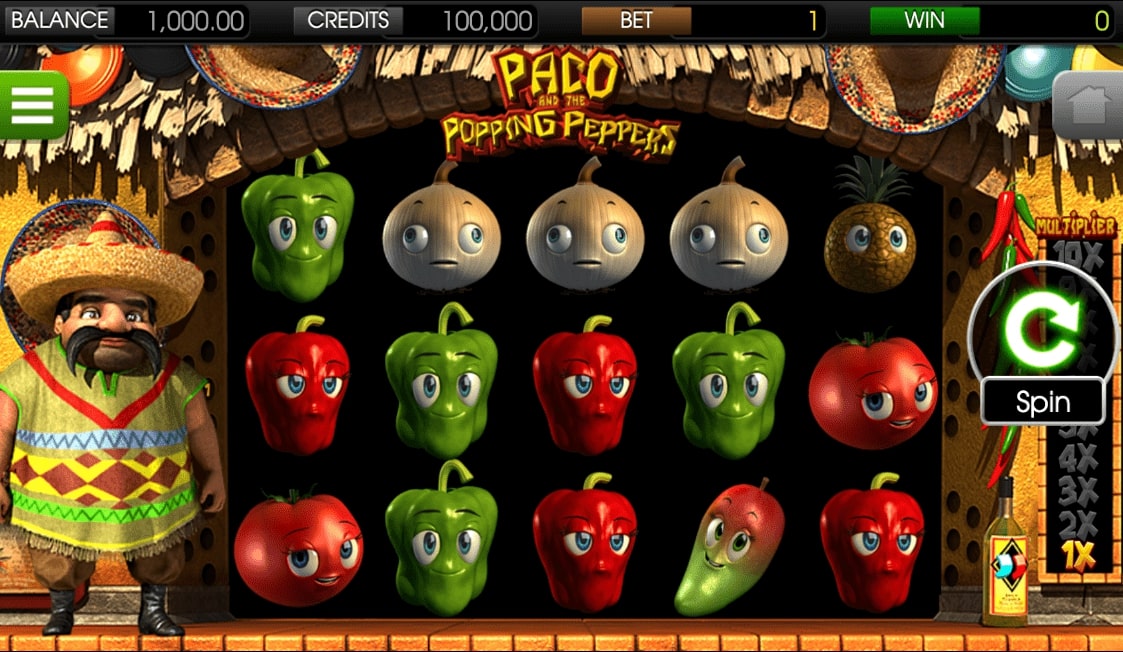 Paco og de poppende peppers Skjermbilde
