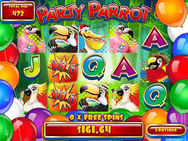 Partei Papagei Spielautomat Screenshot