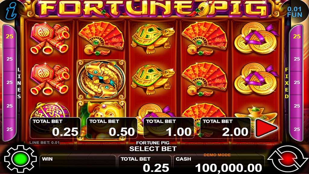 Piggy Fortunes es una pÃ¡gina web sobre casinos. Captura de pantalla