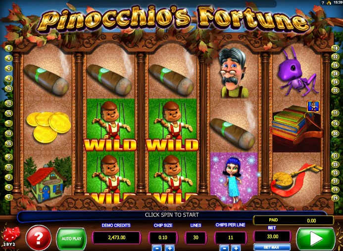 Pinocchios Fortune Skjermbilde