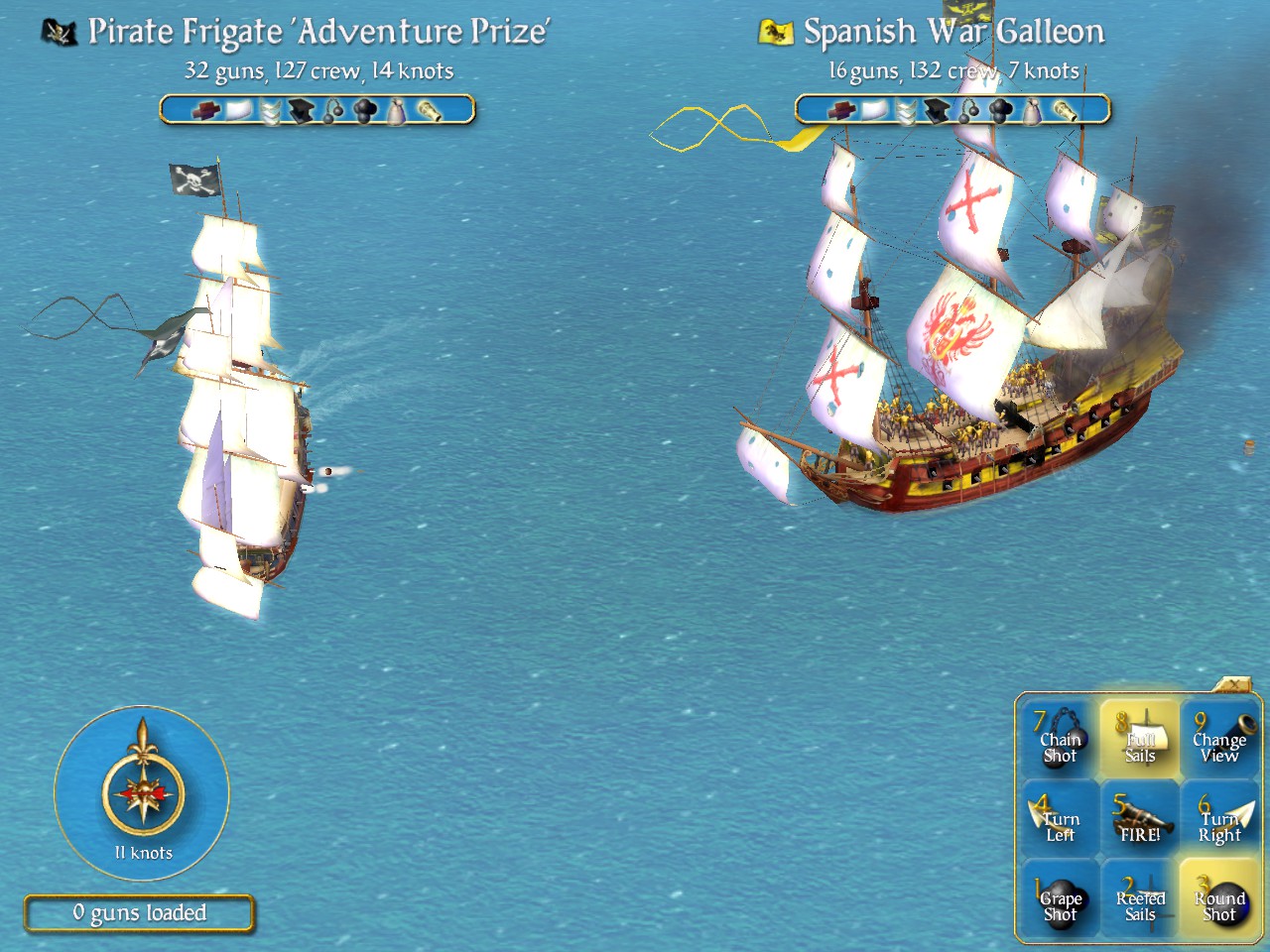 Tesoro dei Pirati Schermata