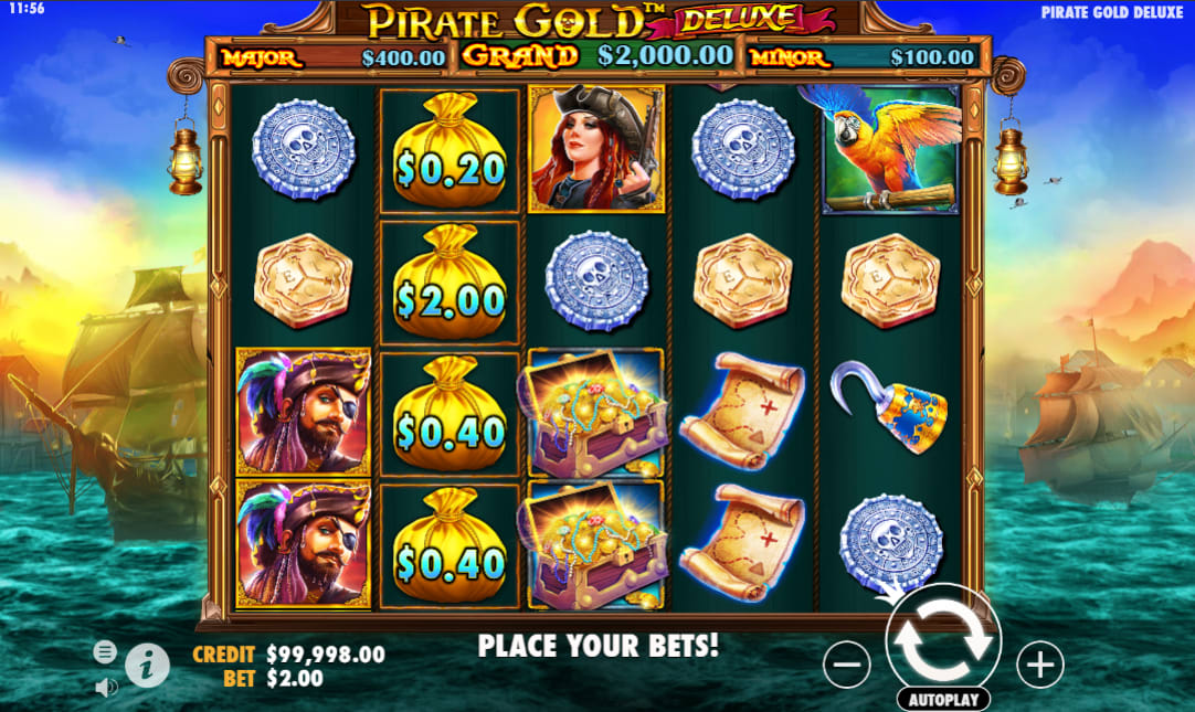 Pirates Gold Deluxe Skjermbilde