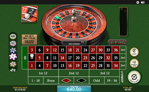 Playtech table games Screenshot