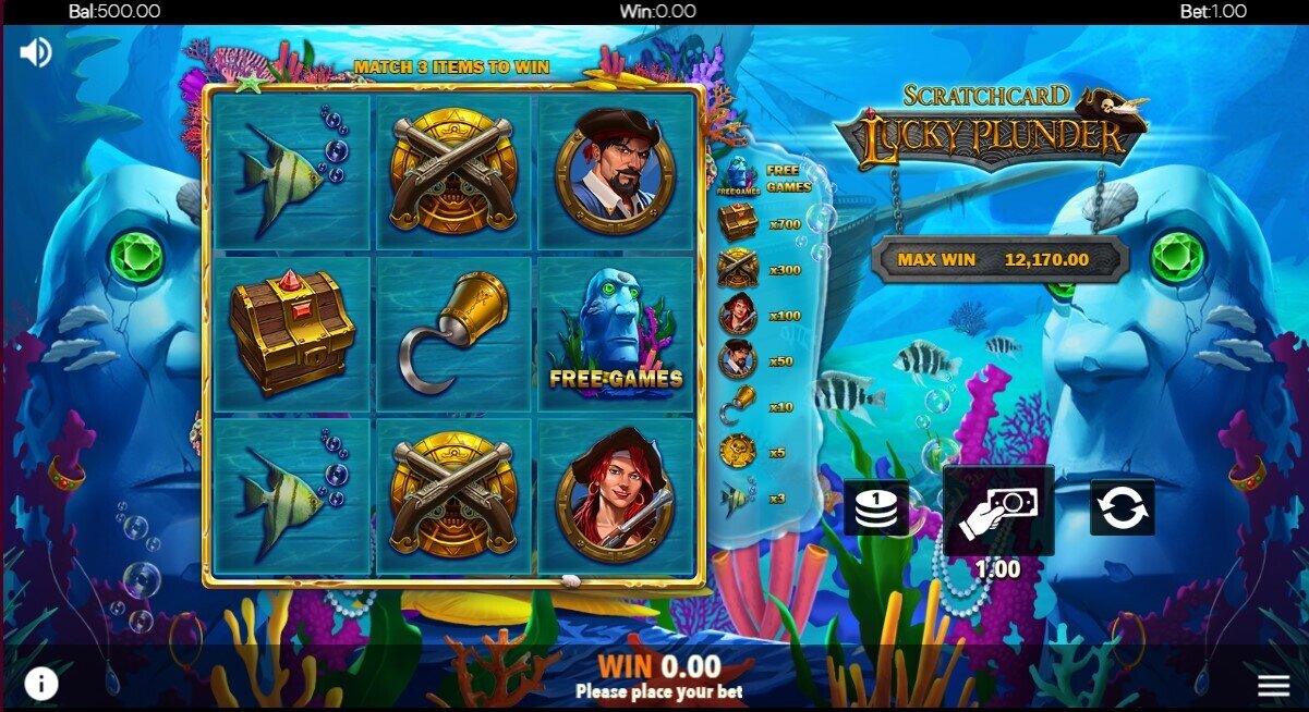 Plunder the Sea Scratch - Plunder de Zee Kras Screenshot