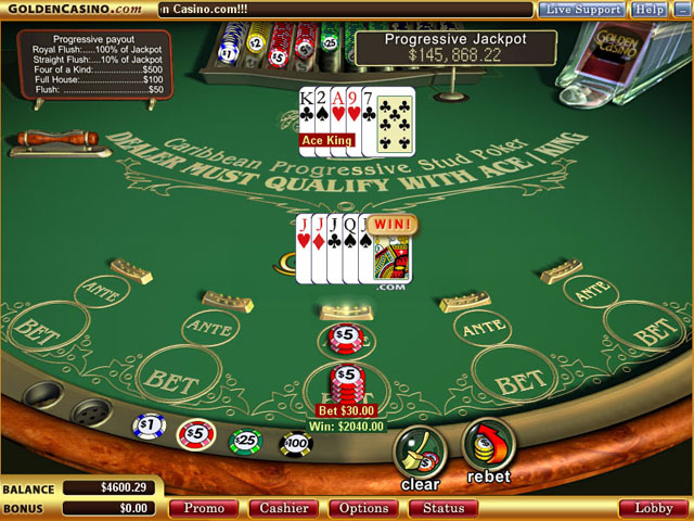 Poker Ride Progressive to progresywna wersja gry w pokera. Zrzut ekranu