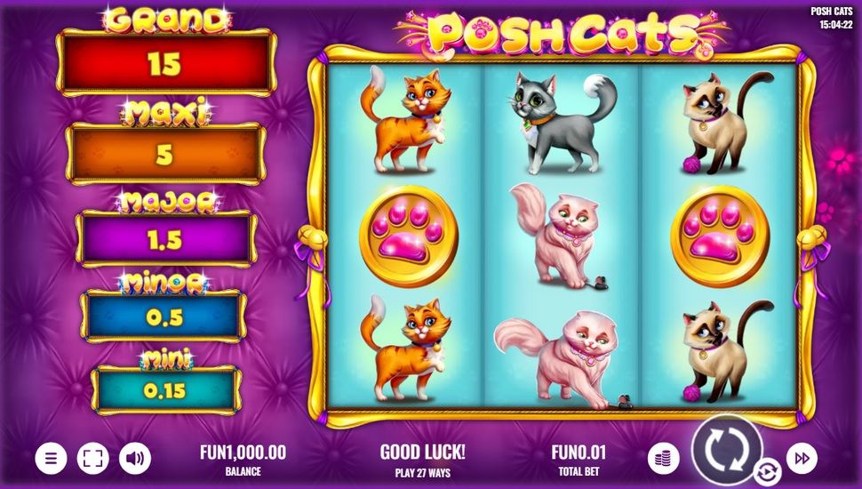 Posh Pets Slot Captura de pantalla