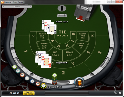 Progressive Baccarat Screenshot