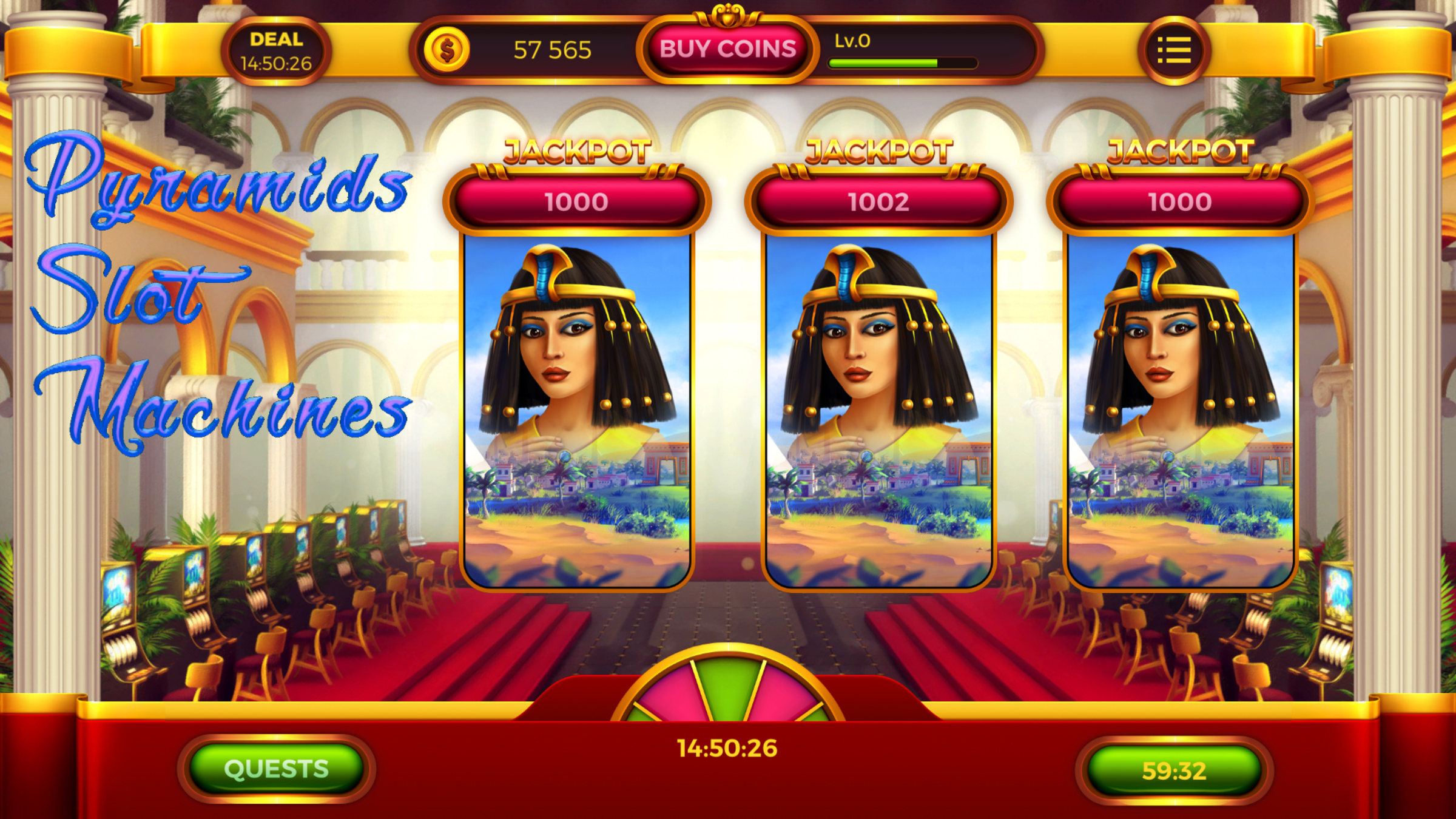 Pyramids Deluxe Gokkast Screenshot