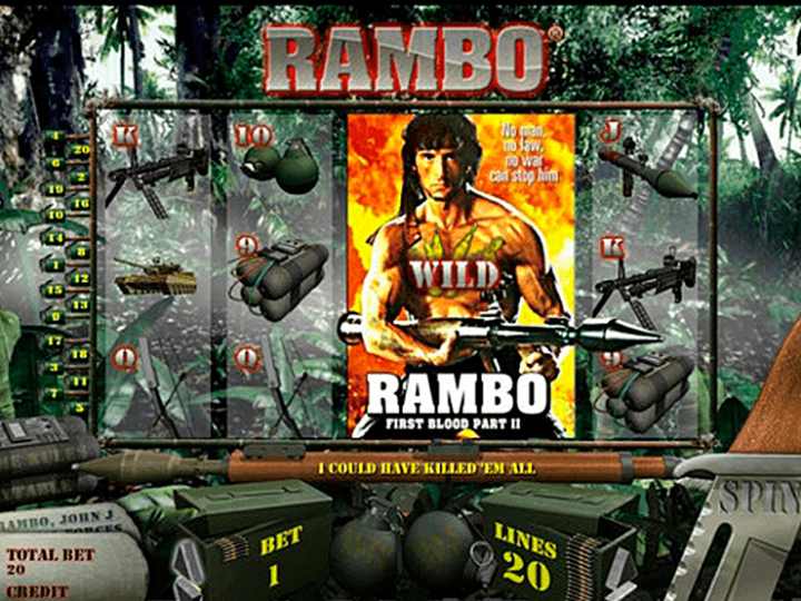 Rambo sarebbe un sito web sui casinÃ². Schermata