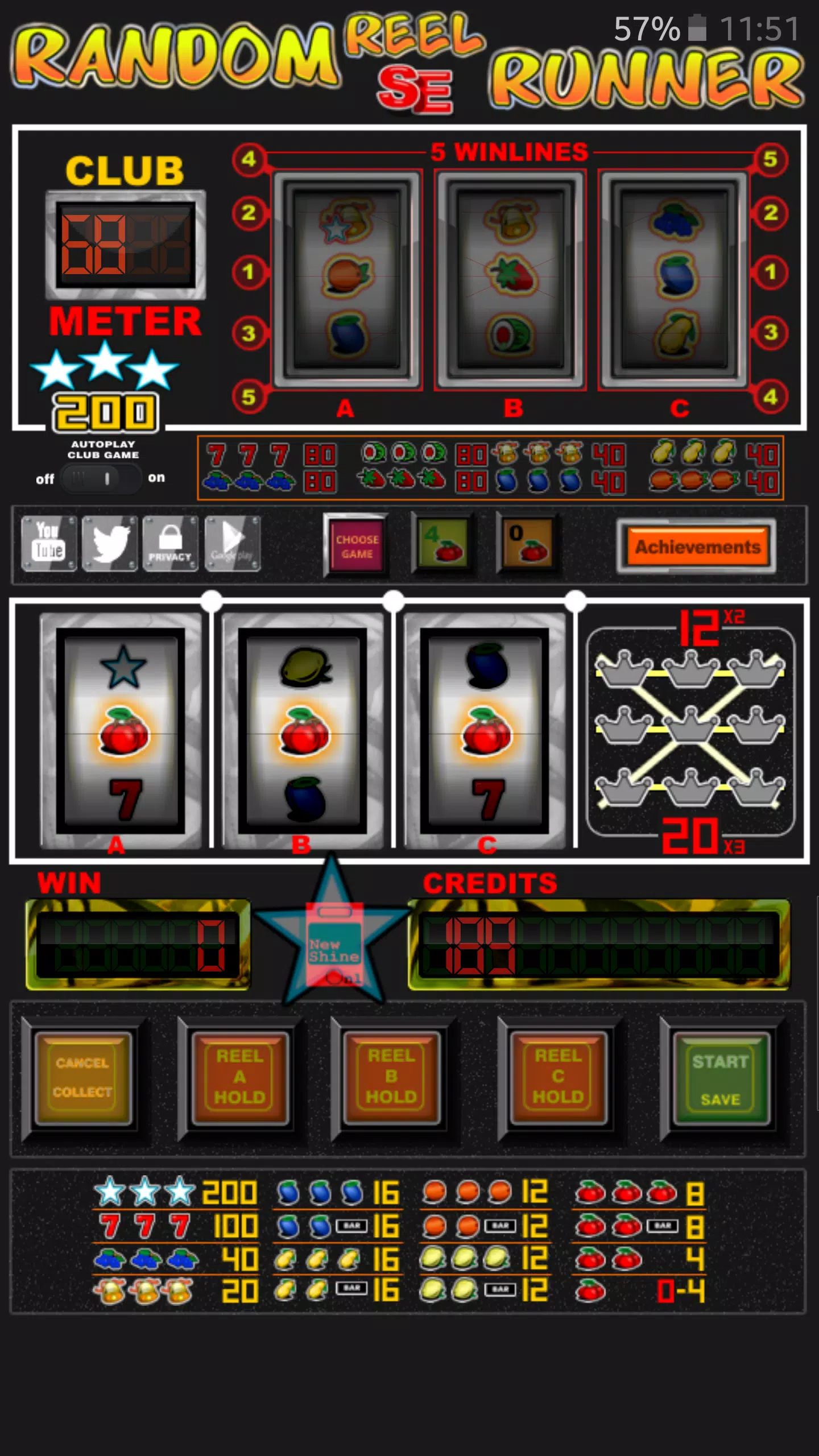 Automat do gry Random Runner Zrzut ekranu