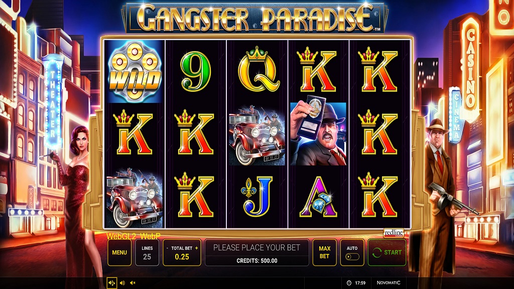 Reeltime Gangsters Spielautomat Screenshot