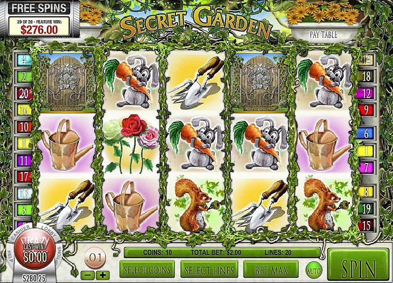 Secret Garden II Slot Screenshot