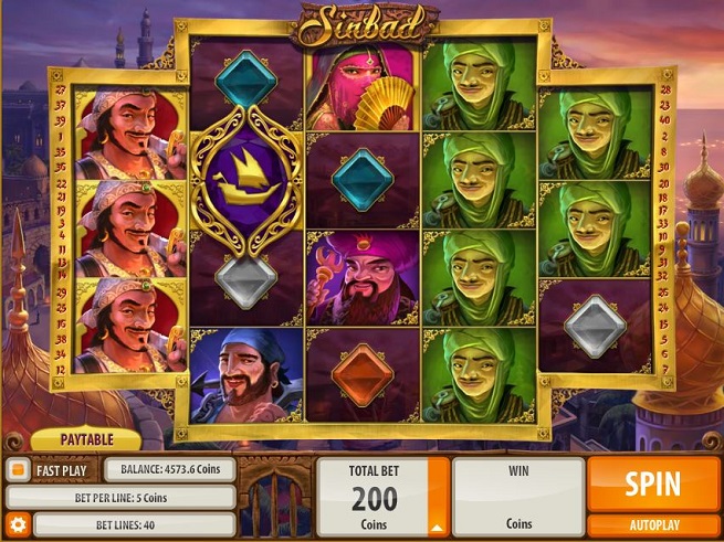Sinbad Spielautomat Screenshot