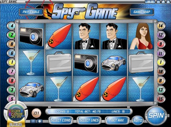 Spy Game Slots Screenshot