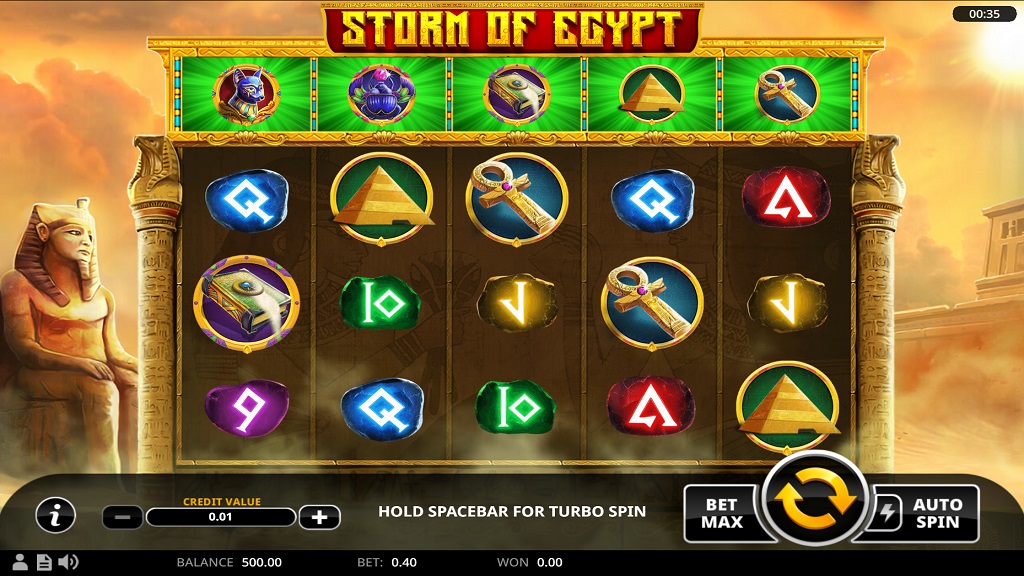 Tempestade do Egito Captura de tela