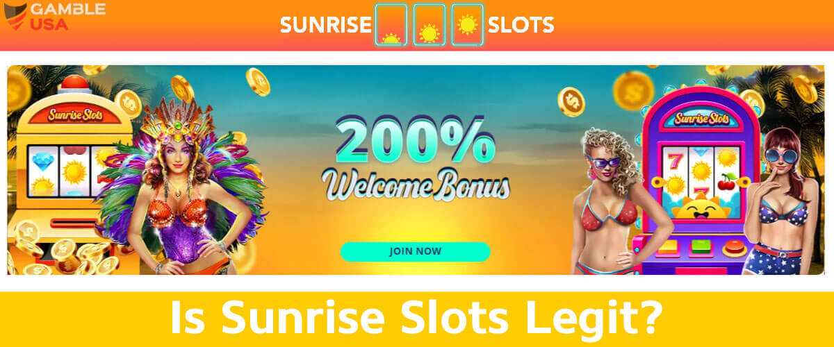 Witamy w kasynie Sunrise Reels. Zrzut ekranu