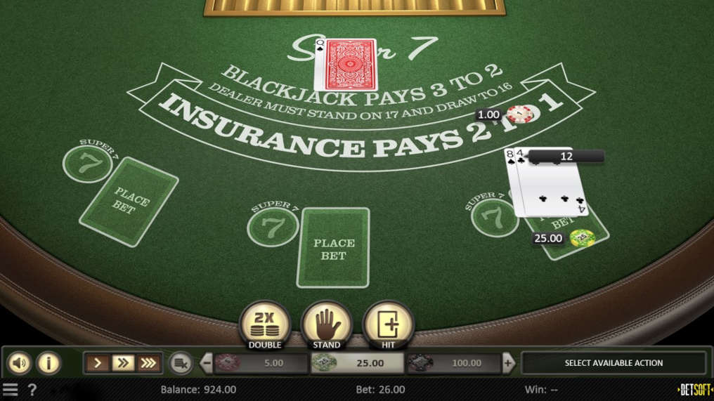 Super 7 Blackjack Captura de pantalla