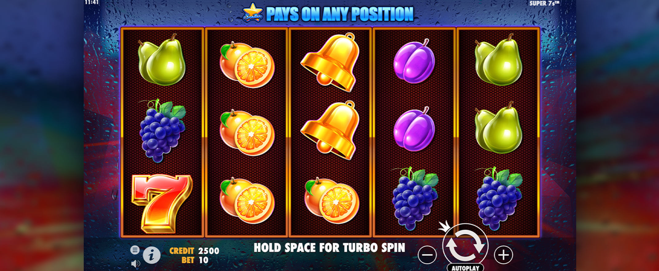 Super 7's Slots es una pÃ¡gina web sobre casinos. Captura de pantalla