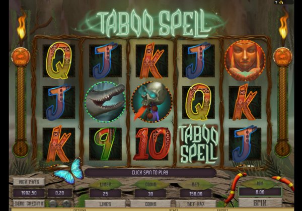 Automat do gry Taboo Spell Zrzut ekranu