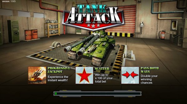 Tank Attack â€“ progresywny automat z jackpotem Zrzut ekranu