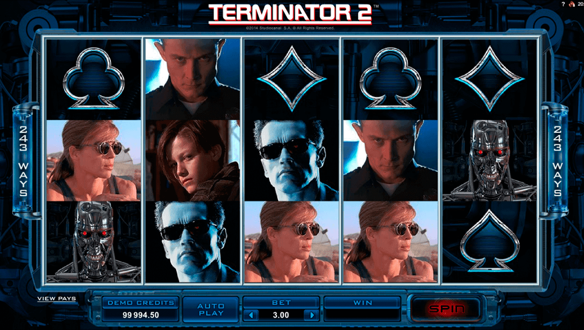 Terminator 2 Spilleautomat Skjermbilde