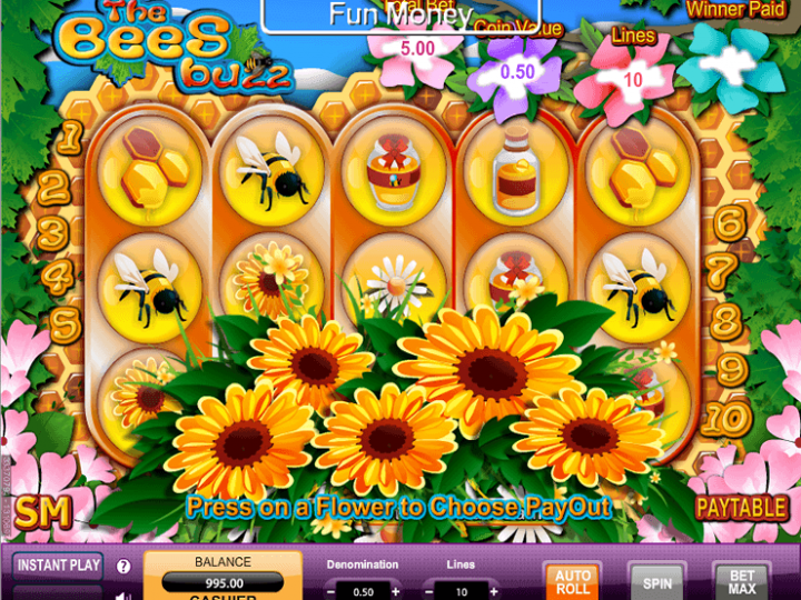 Automat do gry The Bees Buzz Zrzut ekranu