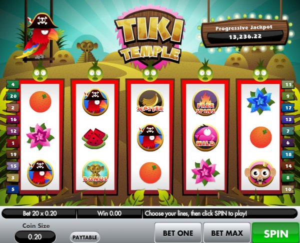 Templo Tiki Captura de pantalla