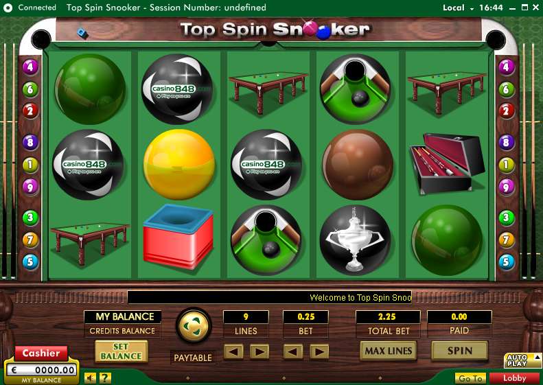 Top Spin Snooker Captura de tela