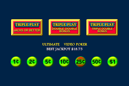 Triple Double Bonus Poker 50 Play Screenshot