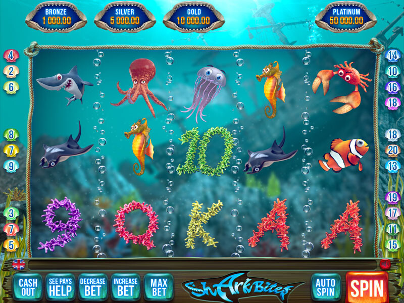 Unterwasserwelt Spielautomat Screenshot