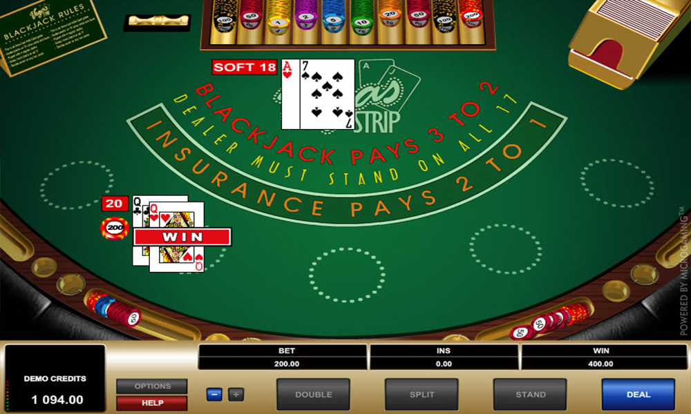 Vegas Strip Blackjack Gold Screenshot