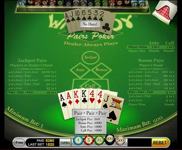 Wan Doy Pairs Poker (Ð’Ð°Ð½ Ð”Ð¾Ð¹ ÐŸÐµÑ€Ñ ÐŸÐ¾ÐºÐµÑ€) Скриншот