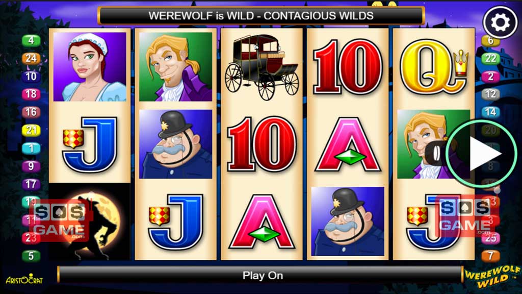Werewolf Wild to gra hazardowa o tematyce wilkoÅ‚akÃ³w. Zrzut ekranu