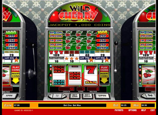 Wild Cherry 5 Line Slots Screenshot