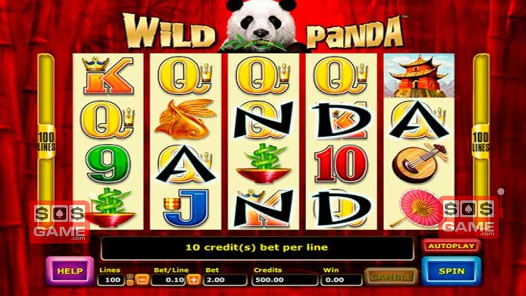 Wild Panda spilleautomat Skjermbilde