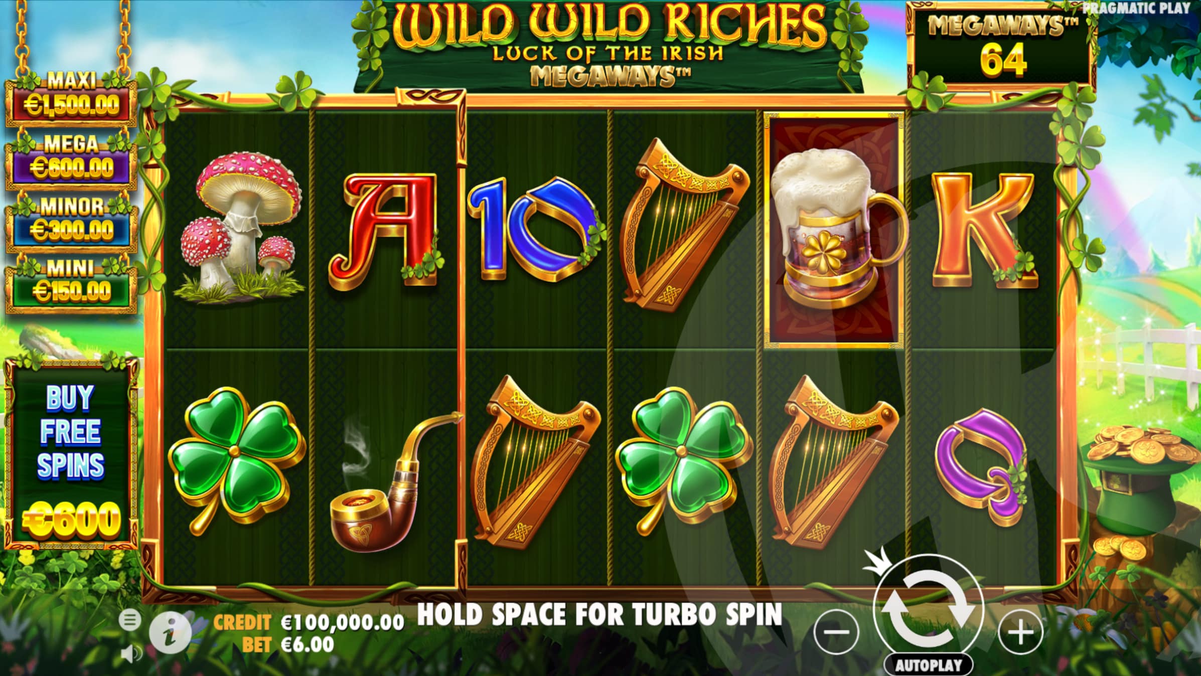 Wild Wild Riches Megaways Screenshot