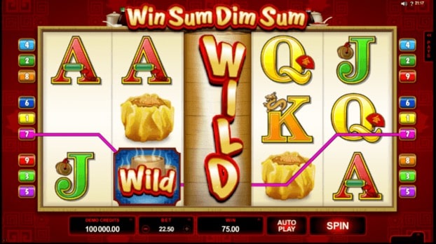 Win Sum Dim Sum es un sitio web sobre casinos. Captura de pantalla